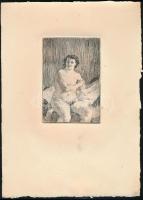 Jelzés nélkül: Aktok, 6 db. Rézkarc, papír, 7×10 cm