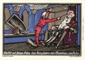 Német Birodalom/Weimari Köztársaság/ Kneitlingen 1921. 50Pf(4x) + 75Pf(4x) + 1M(2x) összesen 10klf d...