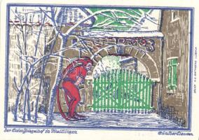 Német Birodalom/Weimari Köztársaság/ Kneitlingen 1921. 50Pf(4x) + 75Pf(4x) + 1M(2x) összesen 10klf d...