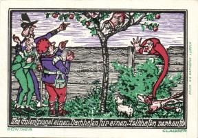 Német Birodalom/Weimari Köztársaság/ Kneitlingen 1921. 50Pf(4x) + 75Pf(4x) + 1M(2x) összesen 10klf d...