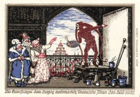 Német Birodalom/Weimari Köztársaság/ Kneitlingen 1921. 50Pf(4x) + 75Pf(4x) + 1M(2x) összesen 10klf d...