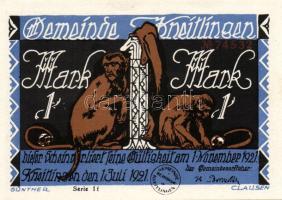 Német Birodalom/Weimari Köztársaság/ Kneitlingen 1921. 50Pf(4x) + 75Pf(4x) + 1M(2x) összesen 10klf d...