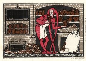 Német Birodalom/Weimari Köztársaság/ Kneitlingen 1921. 50Pf(4x) + 75Pf(4x) + 1M(2x) összesen 10klf d...