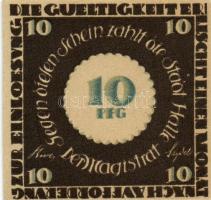 Német Birodalom/Weimari Köztársaság/ Halle 1921. 10Pf(5x) + 20Pf(5x) összesen 10klf db, teljes sor T...