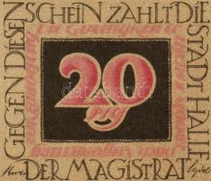 Német Birodalom/Weimari Köztársaság/ Halle 1921. 10Pf(5x) + 20Pf(5x) összesen 10klf db, teljes sor T...