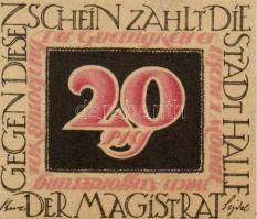 Német Birodalom/Weimari Köztársaság/ Halle 1921. 10Pf(5x) + 20Pf(5x) összesen 10klf db, teljes sor T...