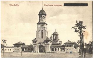 Gyulafehérvár, Karlsburg, Alba Iulia; Biserica de incoronare / Ortodox koronázó templom. Müller Testvérek kiadása / Romanian Orthodox church (fl)