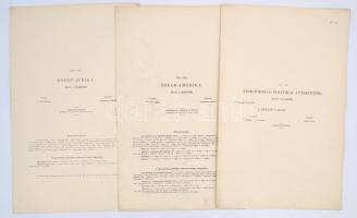 cca 1914 Kogutowicz-Littke Világatlasz 8 térkép lapja:Földközi tenger (13-14), Európa (19-20), Cseh-...