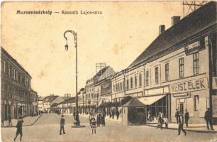 Marosvásárhely, Targu Mures; Kossuth Lajos utca, Weisz Elek üzlete / street view, shops (fl)