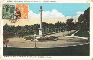 1930 Quebec, Wolfes Monument (Plains of Abraham). TCV card (EB)