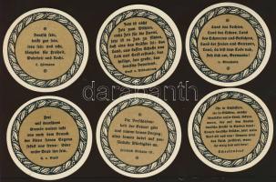 Német Birodalom/Weimari Köztársaság/ Eckartsberga 1921. 25Pf(6x) 6klf db, teljes sor T:I