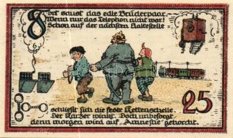 Német Birodalom/Weimari Köztársaság/ Gatersleben 1921. 25Pf + 50Pf(4x) + 75Pf összesen 6klf db, teljes sor T:I