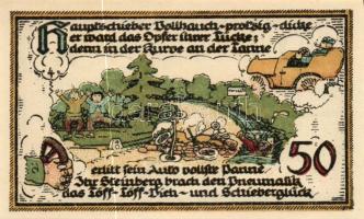 Német Birodalom/Weimari Köztársaság/ Gatersleben 1921. 25Pf + 50Pf(4x) + 75Pf összesen 6klf db, telj...