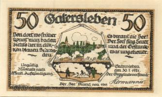 Német Birodalom/Weimari Köztársaság/ Gatersleben 1921. 25Pf + 50Pf(4x) + 75Pf összesen 6klf db, telj...