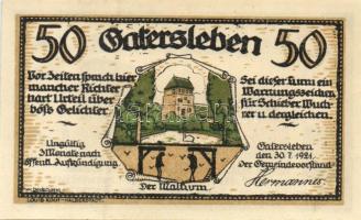 Német Birodalom/Weimari Köztársaság/ Gatersleben 1921. 25Pf + 50Pf(4x) + 75Pf összesen 6klf db, telj...