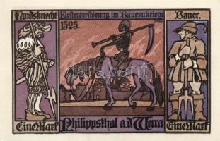 Német Birodalom/Weimari Köztársaság/ Philippsthal 1921. 1M(8x) 8klf db, teljes sor T:I,I-