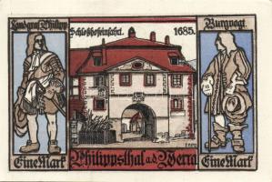 Német Birodalom/Weimari Köztársaság/ Philippsthal 1921. 1M(8x) 8klf db, teljes sor T:I,I-