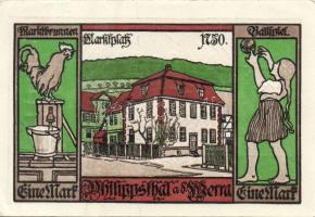 Német Birodalom/Weimari Köztársaság/ Philippsthal 1921. 1M(8x) 8klf db, teljes sor T:I,I-