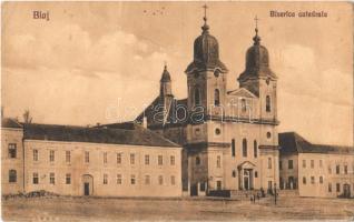 1941 Balázsfalva, Blasendorf, Blaj;  Biserica catedrala  / Székesegyház. Nyerges és Moldován kiadása / cathedral (gyűrődés / crease)