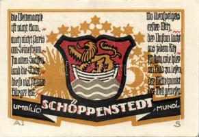 Német Birodalom/Weimari Köztársaság/ Schöppenstedt 1921. 50Pf(10x) összesen 10klf db, teljes sor T:I