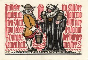 Német Birodalom/Weimari Köztársaság/ Schöppenstedt 1921. 50Pf(10x) összesen 10klf db, teljes sor T:I