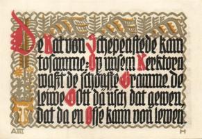 Német Birodalom/Weimari Köztársaság/ Schöppenstedt 1921. 50Pf(10x) összesen 10klf db, teljes sor T:I