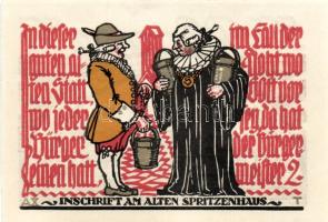 Német Birodalom/Weimari Köztársaság/ Schöppenstedt 1921. 50Pf(10x) összesen 10klf db, teljes sor T:I...