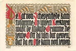 Német Birodalom/Weimari Köztársaság/ Schöppenstedt 1921. 50Pf(10x) összesen 10klf db, teljes sor T:I...