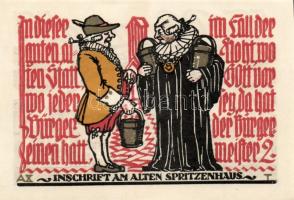 Német Birodalom/Weimari Köztársaság/ Schöppenstedt 1921. 50Pf(10x) összesen 10klf db, teljes sor T:I...