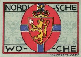 Német Birodalom/Weimari Köztársaság/ Lübeck 1921. 50Pf(5x) 5klf db, teljes sor T:I,I-