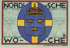 Német Birodalom/Weimari Köztársaság/ Lübeck 1921. 50Pf(5x) 5klf db, teljes sor T:I,I-