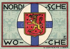 Német Birodalom/Weimari Köztársaság/ Lübeck 1921. 50Pf(5x) 5klf db, teljes sor T:I,I-