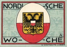 Német Birodalom/Weimari Köztársaság/ Lübeck 1921. 50Pf(5x) 5klf db, teljes sor T:I,I-