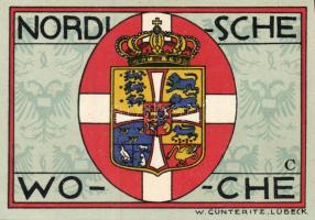 Német Birodalom/Weimari Köztársaság/ Lübeck 1921. 50Pf(5x) 5klf db, teljes sor T:I,I-