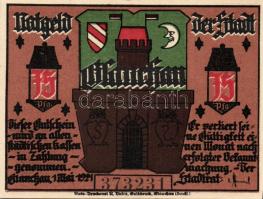 Német Birodalom/Weimari Köztársaság/ Glauchau 1921. 50Pf(6x) 6klf db, teljes sor T:I