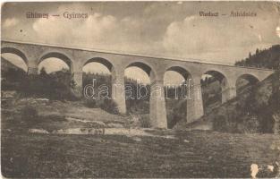 Gyimes, Ghimes; Viadukt, vasúti híd / viaduct, railway brdige (EK)