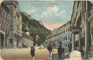 1917 Herkulesfürdő, Herkulesbad, Baile Herculane; Herkules tér / Herkulesplatz / square (Rb)