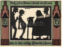 Német Birodalom/Weimari Köztársaság/ Glauchau 1921. 50Pf(6x) 6klf db, teljes sor T:I