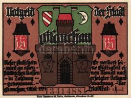 Német Birodalom/Weimari Köztársaság/ Glauchau 1921. 50Pf(6x) 6klf db, teljes sor T:I