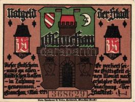 Német Birodalom/Weimari Köztársaság/ Glauchau 1921. 50Pf(6x) 6klf db, teljes sor T:I