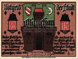 Német Birodalom/Weimari Köztársaság/ Glauchau 1921. 50Pf(6x) 6klf db, teljes sor T:I