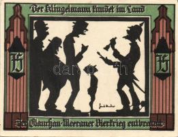 Német Birodalom/Weimari Köztársaság/ Glauchau 1921. 50Pf(6x) 6klf db, teljes sor T:I