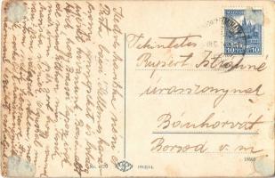 Brassó, Kronstadt, Brasov; Rudolfsring / Rezső körút / street view (ragasztónyom / glue marks)