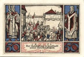 Német Birodalom/Weimari Köztársaság/ Arnstadt 1921. 50Pf(6x) 6klf db, teljes sor T:I