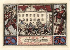 Német Birodalom/Weimari Köztársaság/ Arnstadt 1921. 50Pf(6x) 6klf db, teljes sor T:I