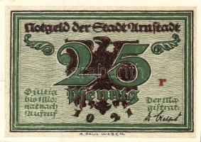 Német Birodalom/Weimari Köztársaság/ Arnstadt 1921. 25Pf(6x) 6klf db, teljes sor T:I