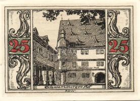 Német Birodalom/Weimari Köztársaság/ Arnstadt 1921. 25Pf(6x) 6klf db, teljes sor T:I