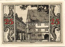 Német Birodalom/Weimari Köztársaság/ Arnstadt 1921. 25Pf(6x) 6klf db, teljes sor T:I