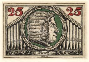 Német Birodalom/Weimari Köztársaság/ Arnstadt 1921. 25Pf(6x) 6klf db, teljes sor T:I