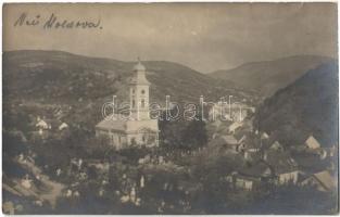 1928 Újmoldova, Bosneag, Moldova Noua; látkép, templom, temető / general view, church, cemetery. photo